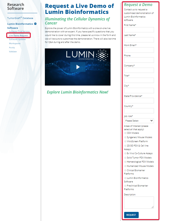 Request a Live Demonstration