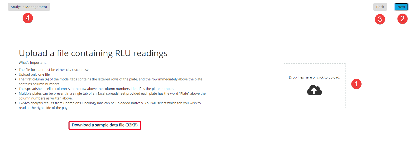 Step 2: Upload File